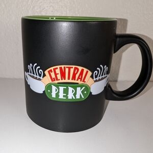Friends Central Perk Doodle Logo 20oz Oversized Black Green Coffee Cup/Mug